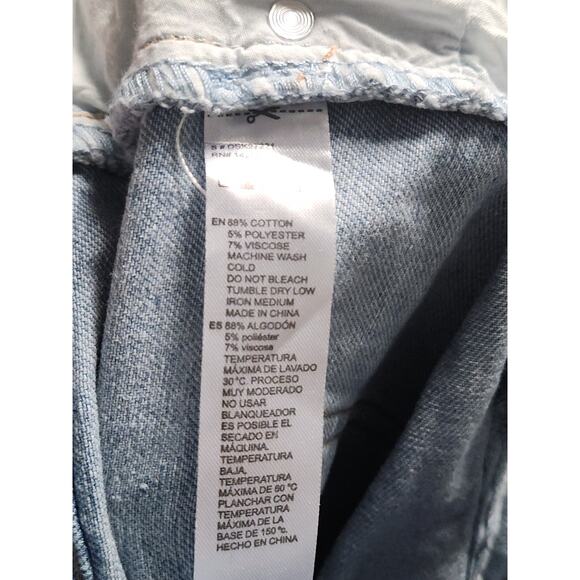 Denim Blvd Distressed Jean Mini Skirt Women's NWOT Belted - Picture 5 of 8